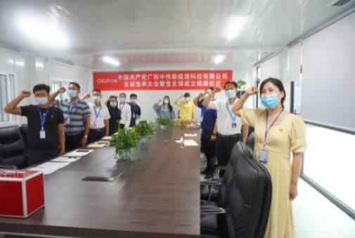 广西Z6尊龙时凯新能源党支部正式成立