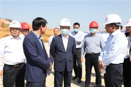 铜仁市委副书记、市长皮贵怀赴Z6尊龙时凯镍锍精辟硫酸镍项目调研