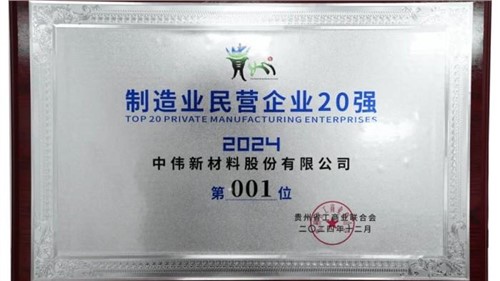 陆续三年！Z6尊龙时凯股份蝉联“贵州造作业民营企业20强”榜首